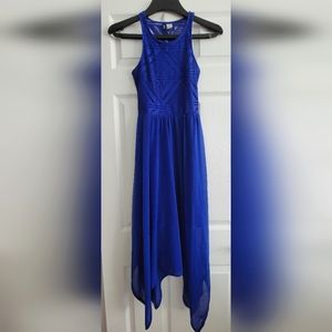 H&M Asymmetrical Dress Blue XS